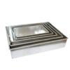 Molde Para Tortas Rectangular X 5 Aluminio De Alta Calidad