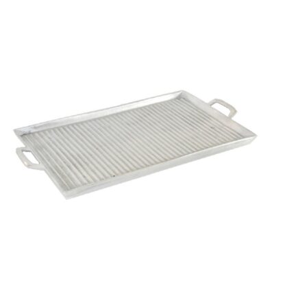 Plancha de cocina para asados 33 x 52 Acanalada