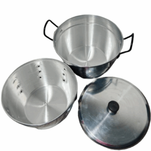 Olla vaporera con huecos