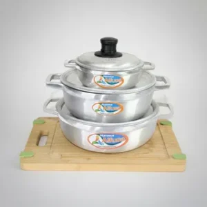 Set X 3 Calderos Aluminio Fundido 13-18-22 Cm peroles