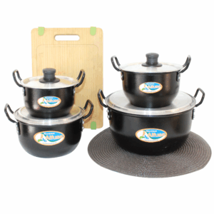 Juego de Ollas Ovalada x 4 14-24 Negro