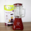 Licuadora Mass Vital 550 W Vaso Vidrio Roja - Imagen 2