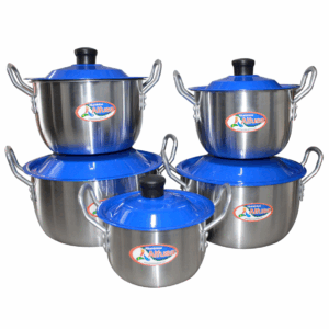 Juego de Ollas Ovalada 14-22 Tapa Alta Azul