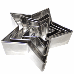 Cortador de galleta - estrella x4