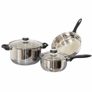 Batería de Acero Inoxidable Corona 5Pzs