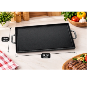 Plancha Fundida 33x52 Antiadherente Lisa